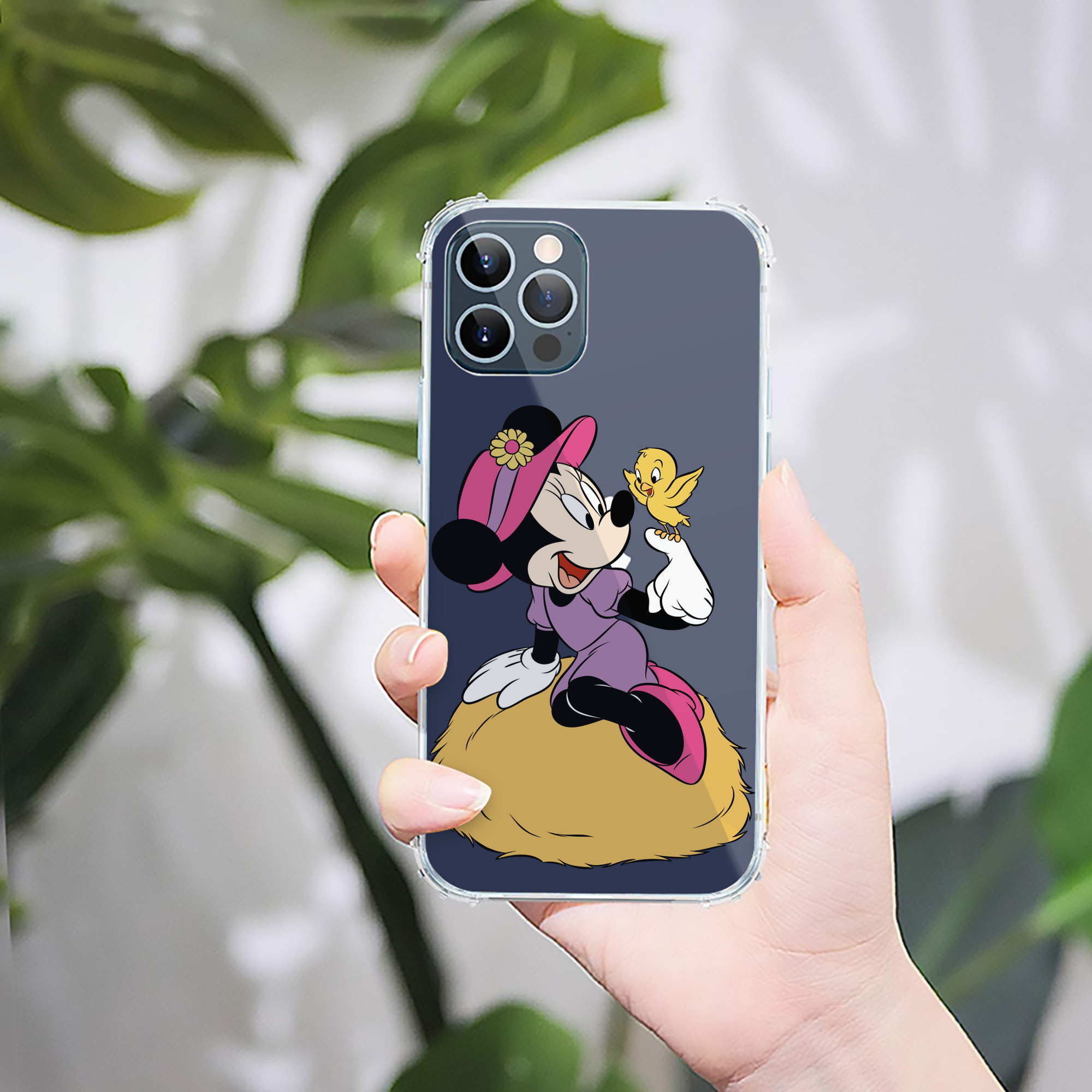（画像用） ミッキーマウス Mickey Mouse 【iPhone 12シリーズ対応】透明スマホケース（クリアソフトケース）
